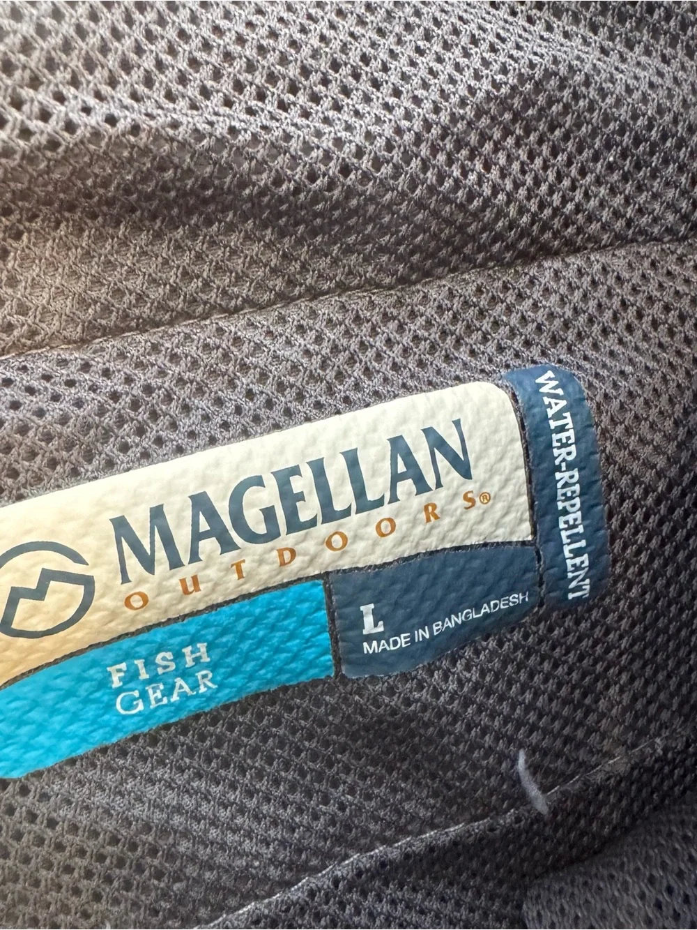 MAGELLAN L Mens Fish Gear Convertible Pants Shorts Water Repellent Pockets Gray
